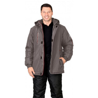 Куртка "АЛЕКС" : зимняя, мужская, цв. т-серый