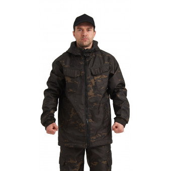 Костюм РОВЕР куртка/брюки, цвет: кмф "Мультикам черный", ткань: Полофлис
