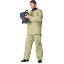 Костюм сварщика: куртка, брюки брезентовый с налокотниками и наколенниками